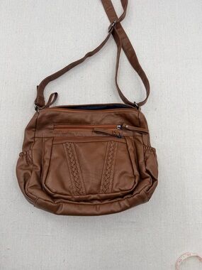 Volganik Rock Classic Brown Crossbody Bag - Everyday Shoulder Purse